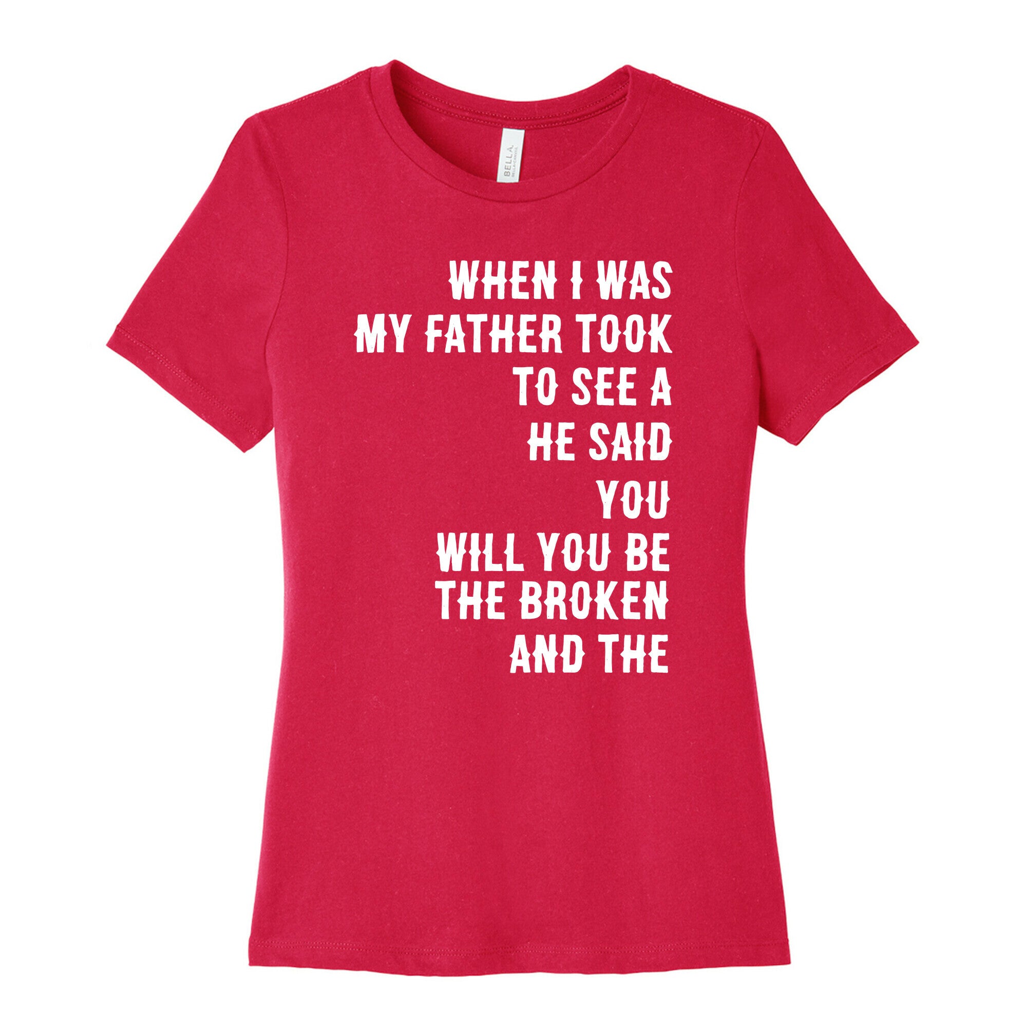 When I Was a Young Boy (1 of 2 pair) Women's Cotton Tee
